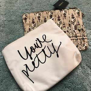 2 piece bundle forever 21 cosmetic bags